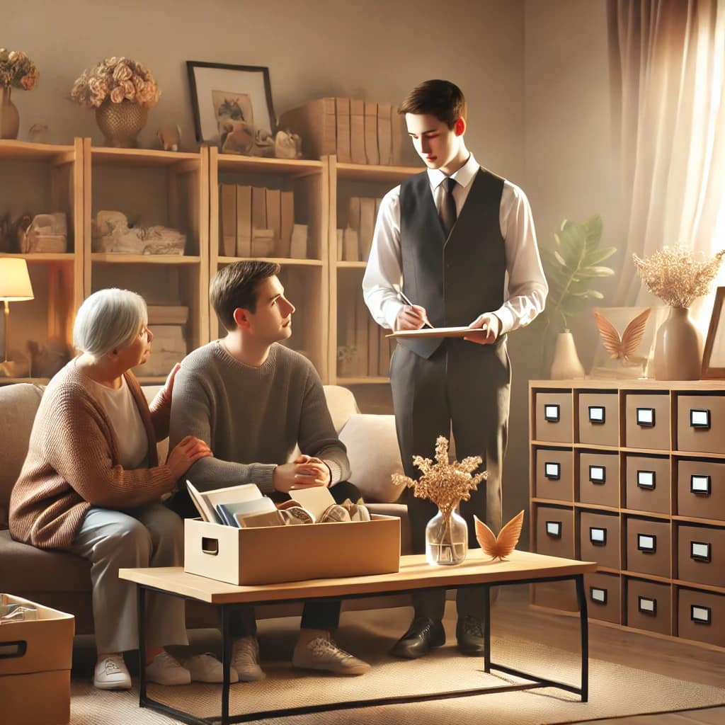 un home orgainizer pour des pompes funèbres